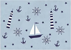 Alfombra infantil - Sailing Ship (azul)