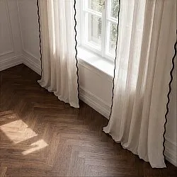 Cortinas (paquete de 2) - Cortinas de algodón Yrsa (beige claro)