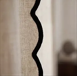 Cortinas (paquete de 2) - Cortinas de algodón Yrsa (beige claro)