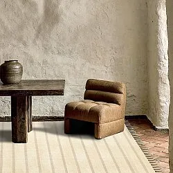 Alfombra de algodón - Helle (blanquecino/gris)