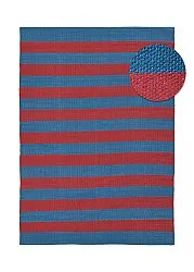 Alfombra de algodón - Nilo (rojo/azul)