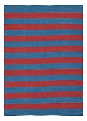 Alfombra de algodón - Nilo (rojo/azul)