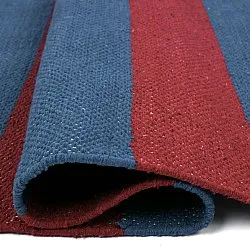 Alfombra de algodón - Nilo (rojo/azul)