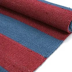Alfombra de algodón - Nilo (rojo/azul)