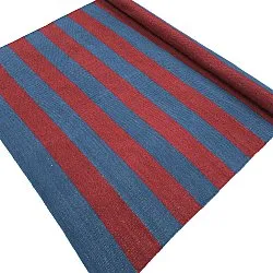 Alfombra de algodón - Nilo (rojo/azul)