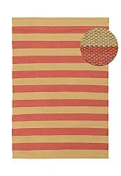 Alfombra de algodón - Nilo (amarillo mostaza/terracota)