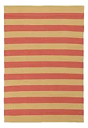 Alfombra de algodón - Nilo (amarillo mostaza/terracota)