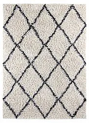 Alfombras de pelo largo - Alcott Natural Cotton Shaggy (negro/blanco)