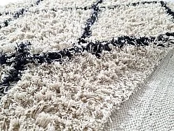 Alfombras de pelo largo - Alcott Natural Cotton Shaggy (negro/blanco)