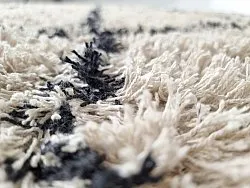 Alfombras de pelo largo - Alcott Natural Cotton Shaggy (negro/blanco)