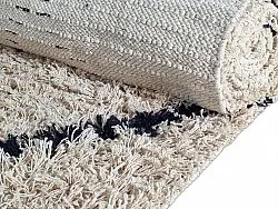 Alfombras de pelo largo - Alcott Natural Cotton Shaggy (negro/blanco)