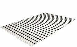 Alfombra de algodón - Helle (offwhite/negro)