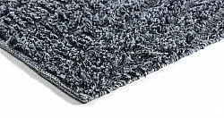 Alfombras de pelo largo - Kendra Natural Cotton Shaggy (gris/negro)