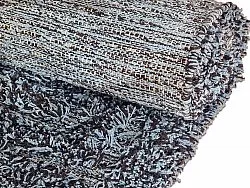 Alfombras de pelo largo - Kendra Natural Cotton Shaggy (gris/negro)