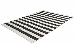 Alfombra de algodón - Nilo (negro/blanco)