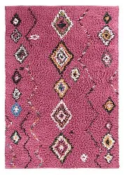 Alfombras de pelo largo - Nyle Natural Cotton Shaggy (rosa/multicolor)