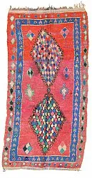 Alfombra Marroquí Bereber Boucherouite 330 x 140 cm