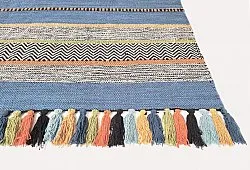 Alfombra de algodón - Bouira (azul/multi)