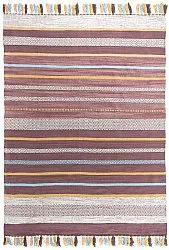 Alfombra de algodón - Bouira (marrón/multi)