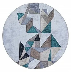 Alfombras redondeadas - Feres (gris/beige/multicolor)