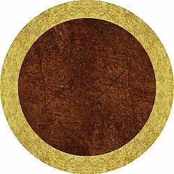 Alfombras redondeadas - Eliz (marrón)