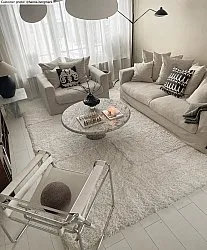 Alfombras de pelo largo - Cannes (blanco)