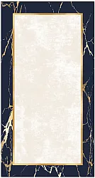 Alfombra Wilton - Cerasia (azul/blanco/dorado)