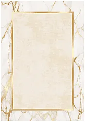 Alfombra Wilton - Cerasia (beige/blanco/dorado)