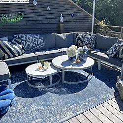 Alfombras de Interior/Exterior - Brussels Weave (azul)