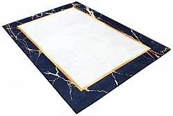 Alfombra Wilton - Cerasia (azul/blanco/dorado)