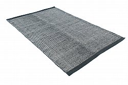 Alfombra de Lana - Coastal (negro/blanco)
