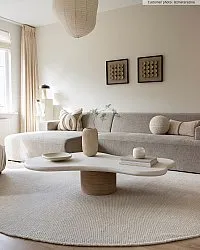 Alfombras redondeadas - Coastal (cream)