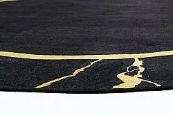 Alfombras redondeadas - Cerasia (negro/dorado)