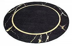 Alfombras redondeadas - Cerasia (negro/dorado)