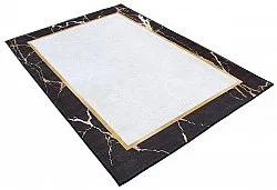 Alfombra Wilton - Cerasia (negro/blanco/dorado)