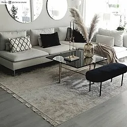 Alfombra Wilton - Art Silk (gris/beige)