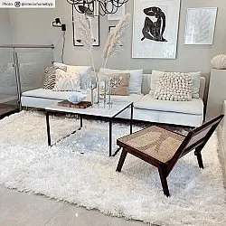 Alfombras de pelo largo - Janjira (blanco)
