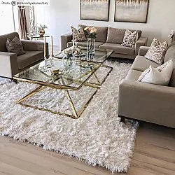 Alfombras de pelo largo - Janjira (blanco)