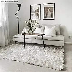 Alfombras de pelo largo - Janjira (blanco)