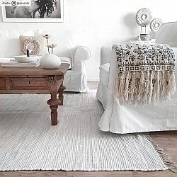 Alfombra de algodón - Silje (blanco)