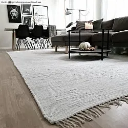 Alfombra de algodón - Silje (blanco)