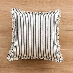 Funda de almohada - Fringed (negro)