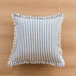 Funda de almohada - Fringed (azul)
