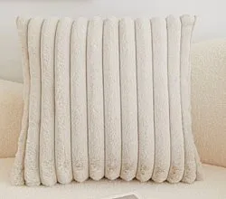 Funda de almohada - Soft stripes (blanquecino)