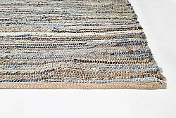 Alfombra de algodón - Darsi (azul/beige)