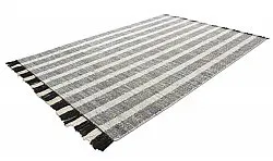 Alfombra vaquera - Ally (negro/blanco roto)