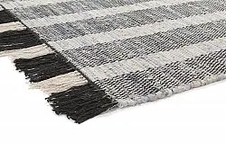 Alfombra vaquera - Ally (negro/blanco roto)