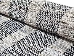 Alfombra vaquera - Ally (negro/blanco roto)