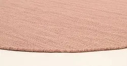 Alfombras redondeadas - Dhurry (rosado)