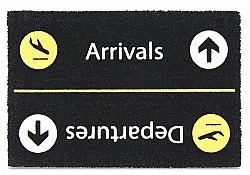 Felpudo - Airport (negro)